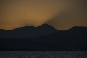 Olympos mnt (Lesvos) after sunset