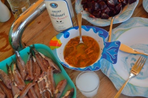 Sea food and ouzo