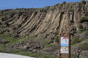 Columnar lavas at Molivos