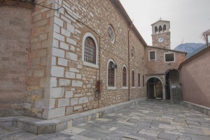 The well known temple of Virgin Mary in Agiassos