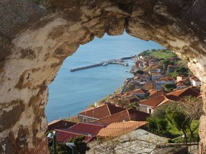 Molivos The port from the Castle