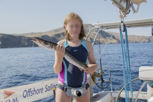 The young lady and the sea